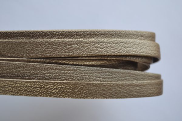 Plat leder 10mm -  Style Light Brown - PROMOTIE