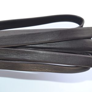 Plat leder 10mm -  Dark Brown - PROMOTIE
