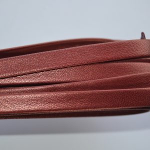 Plat leder 10mm -  Bordeaux - PROMOTIE