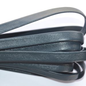 Plat leder 10mm -  Dark Blue - PROMOTIE