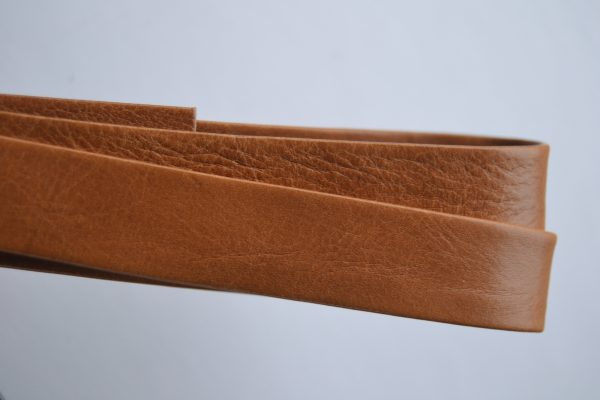 Plat leder 20mm - Light Brown - PROMOTIE
