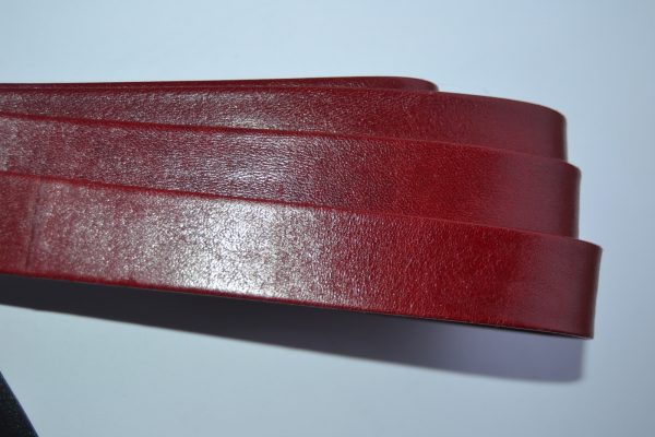 Plat leder 20mm - Bordeaux - PROMOTIE
