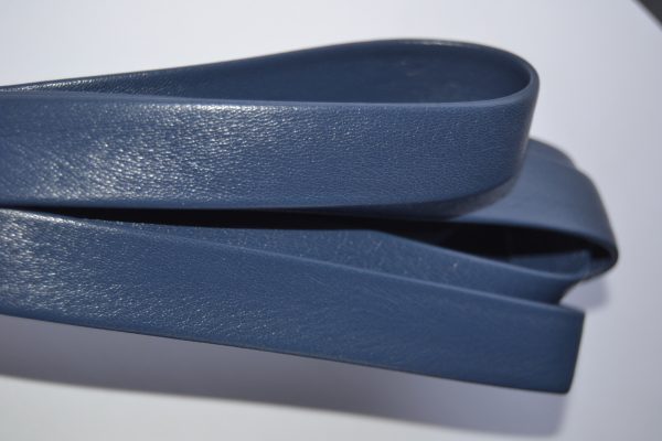 Plat leder 20mm - Blue - PROMOTIE
