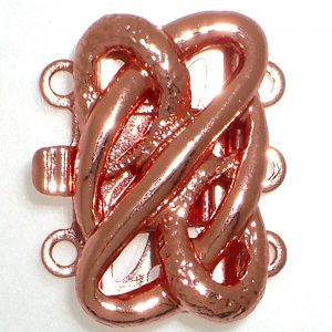 Klikslot 3 ogen - 15x10mm - Copper - 14358-03-29-00-000