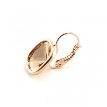 Oorbel 12mm Rose Gold - voor Cabochon 4470 - 1010179