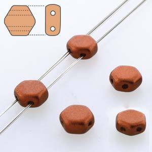 Honeycomb beads - Bronze Fire - HC0600030-01750
