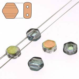 Honeycomb beads - Crystal Graphite Rainbow - HC0600030-98537