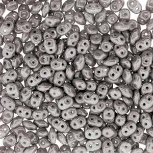 Mini Duobeads 2 x 4mm - Chalk Jet Luster - 403000-14449