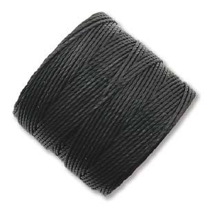 Bead Cord Tex 210 S-Lon - Black - 0.5mm