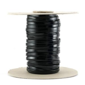 Plat leder 6mm - Glazuur - Black - 2340044 - PROMOTIE