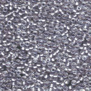 Rocaille 8/0 - Spkl Pewter Lined Crystal - 242