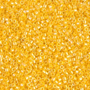 Delica Bead 11/0 - Opaque Luster Yellow - 1562(cr)
