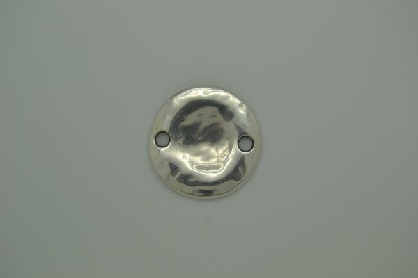 Ronde Schijf 40mm met 2 gaatjes - Silver - 78410083