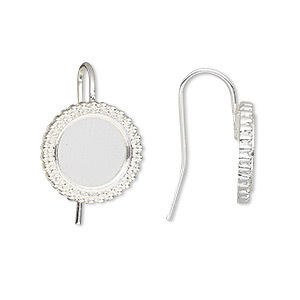 Oorbel plateau 10mm - Silver - H20-2835MT