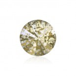 Rivoli 12mm - Gold  Patina Foil Back