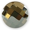 Chessboard 10mm - Golden Shadow - 2035 - per 2 stuks