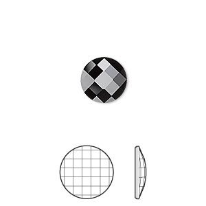 Chessboard 10mm - Jet - 2035 - per 2 stuks