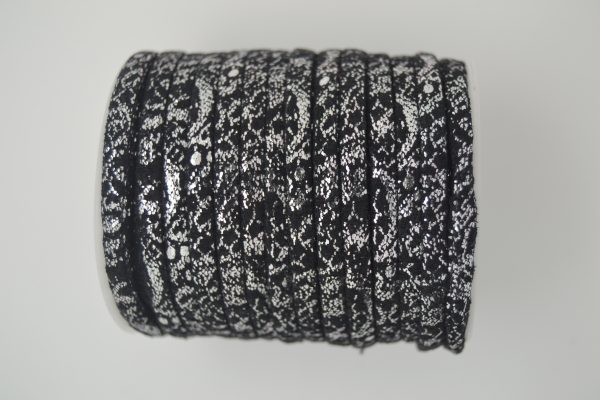 Plat synthetisch leder 5mm - Black - PROMOTIE
