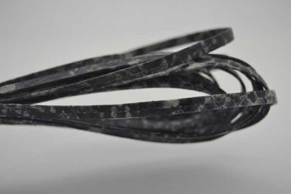 Plat leder 5mm - Python Green - PROMOTIE