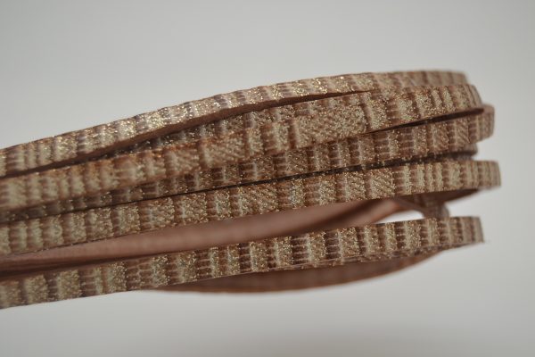Plat leder 5mm - Lizard Beige - PROMOTIE