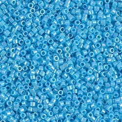 Delica Bead 11/0 - Opaque Turquoise Blue AB - 164