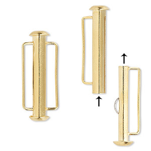 Slide slot 26x6mm - Gold plated - H20-B1182FN