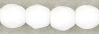 Firepolish Facet 3mm - Opaque White - 1-03-0300