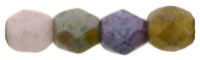 Firepolish Facet 3mm - Opaque Luster Mix - 1-03-P10