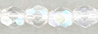 Firepolish Facet 3mm - Crystal AB - 1-03X-0003
