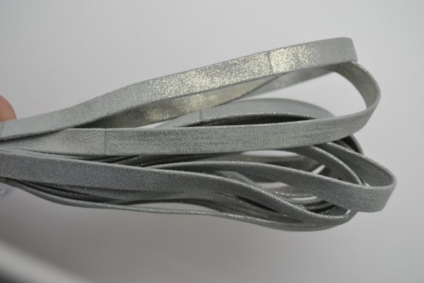 Plat leder 10mm - Multidot - Grey - PROMOTIE