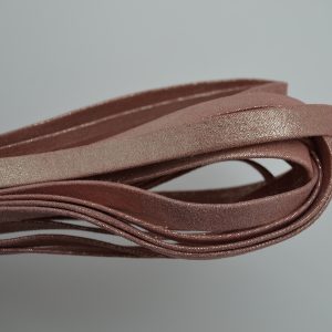 Plat leder 10mm - Multidot - Rose - PROMOTIE