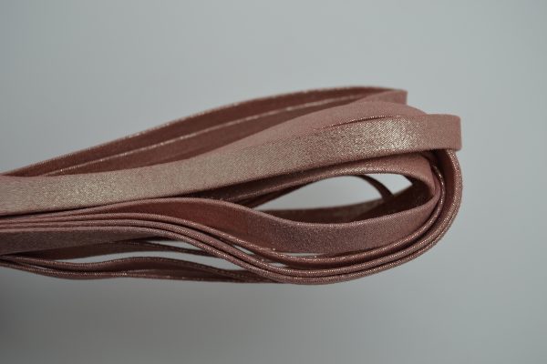 Plat leder 10mm - Multidot - Rose - PROMOTIE