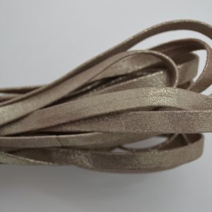 Plat leder 10mm - Multidot - Taupe - PROMOTIE