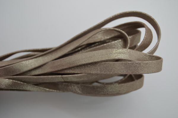 Plat leder 10mm - Multidot - Taupe - PROMOTIE