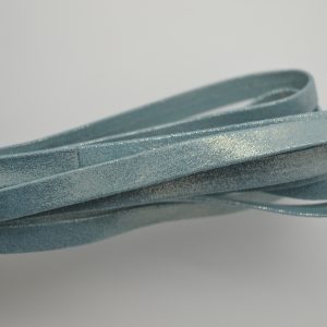 Plat leder 10mm - Multidot - Blue - PROMOTIE