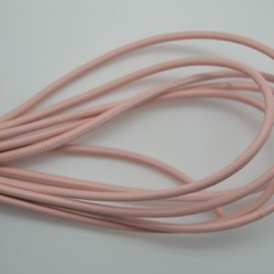 Rond leder 4mm - Pastel Pink - PROMOTIE