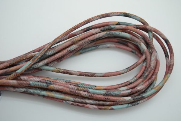 Rond leder 4mm - Scottish Print - PROMOTIE