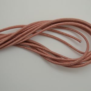 Rond leder 2,5mm - Multidot Rose - PROMOTIE