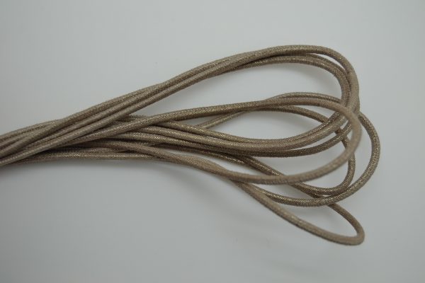 Rond leder 2,5mm - Multidot Taupe - PROMOTIE