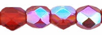 Firepolish Facet 3mm - Siam Ruby AB - 1-03X-9008
