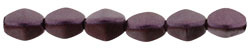 Pinch Bead 5 x 3mm Metallic Suède Dark Plum - 2-53-79083