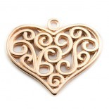 Heart Rose Gold 25x27mm - 1086540