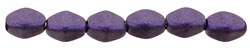 Pinch Bead 5 x 3mm Metallic Suede Purple - 2-53-79021
