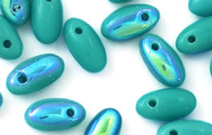 Rizo Bead 2.5 x 6mm Turquoise AB - 374-26-X6313