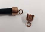 Eindkapje Edelstaal - Rose Gold - SSP585