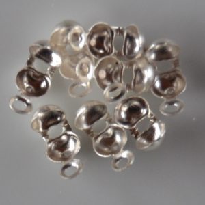Kalotjes met oog 5mm - Silver