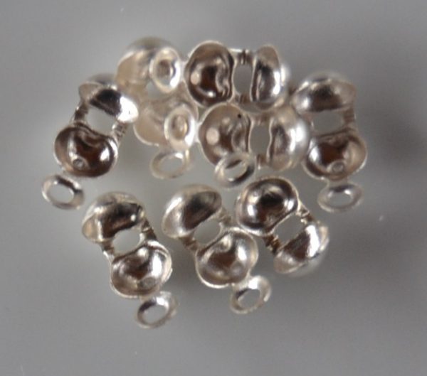 Kalotjes met oog 5mm - Silver