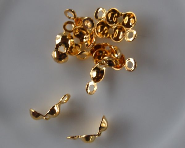 Kalotjes met oog 5mm - Gold