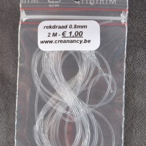 Rekdraad Transparent 0.8mm - 2m