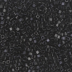 Cube beads 1.8mm - Black - 401